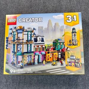 LEGO Creator 3 in 1 Main Street Set 31141 9+ 1459 PCS Building Toy Retired
